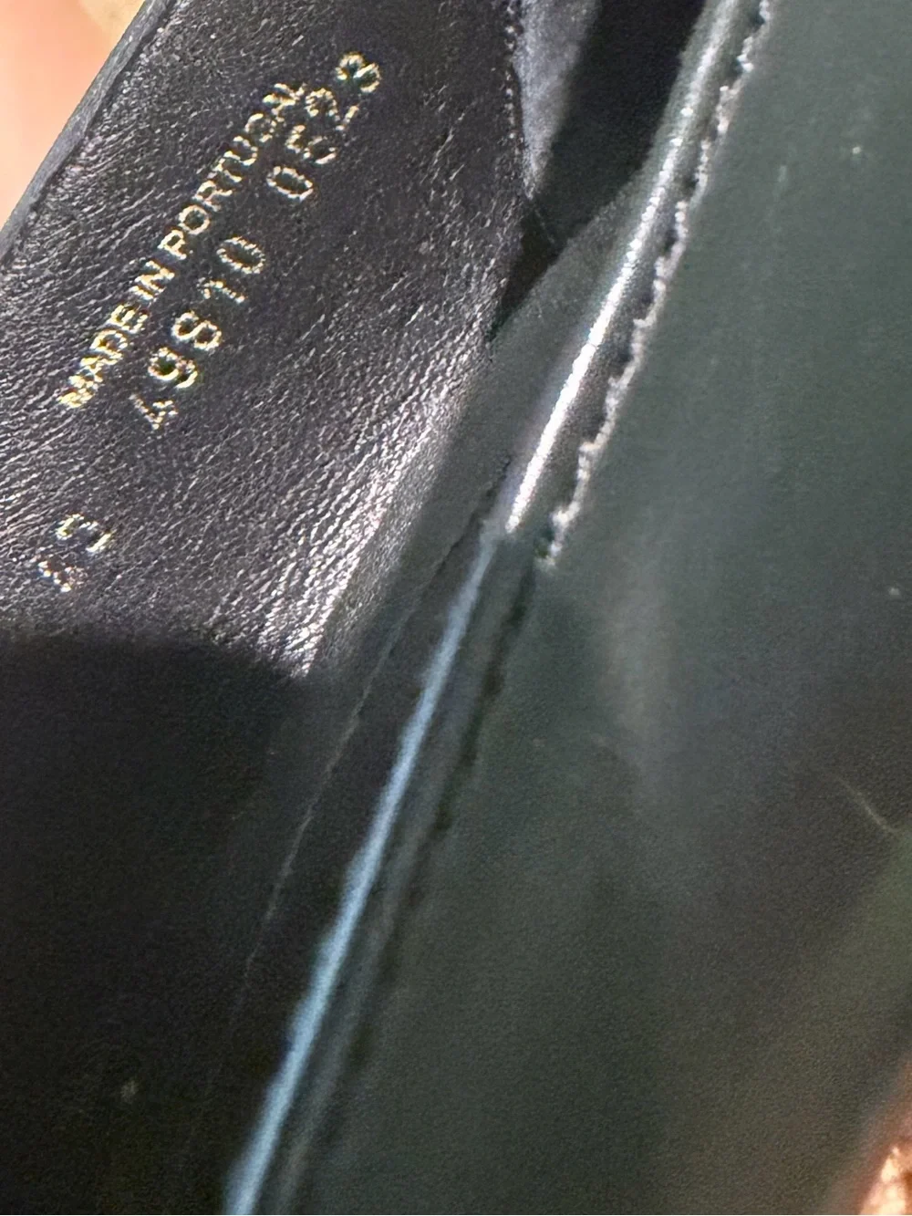 The Office of Angela Scott Miss Eliza Black Leather High Heel